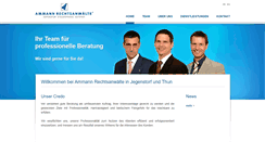 Desktop Screenshot of ammann-rechtsanwaelte.com